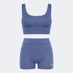 Swim Set Star High Waisted Boss Steel Blue