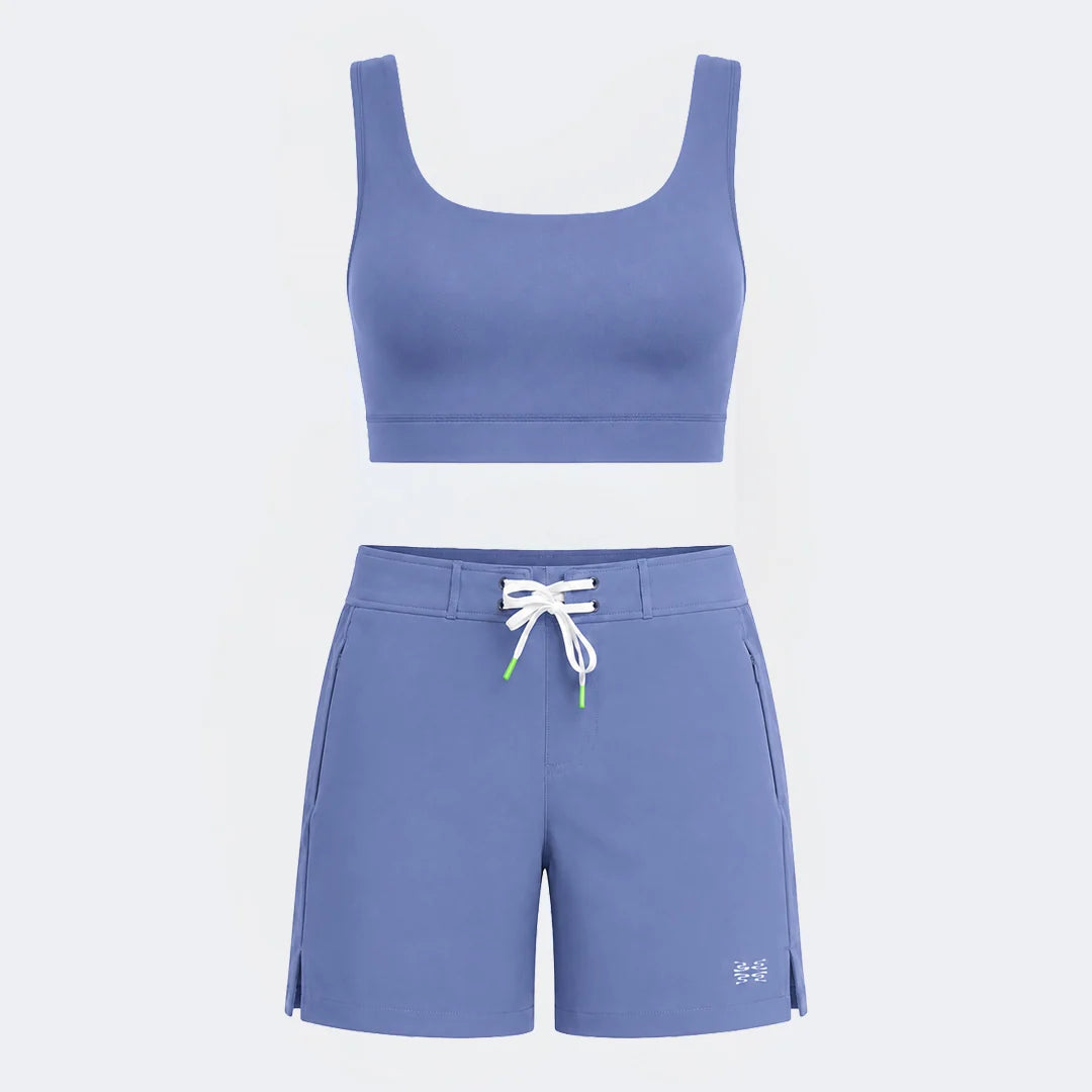 Swim Set Trunk Boss Steel Blue